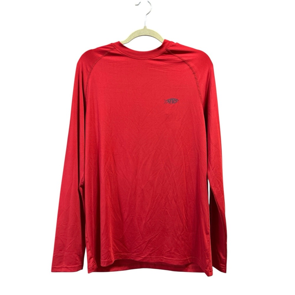 AFTCO Mens Small Performance Fishing Long Sleeve‎ Lightweight Stretch Shirt NWT